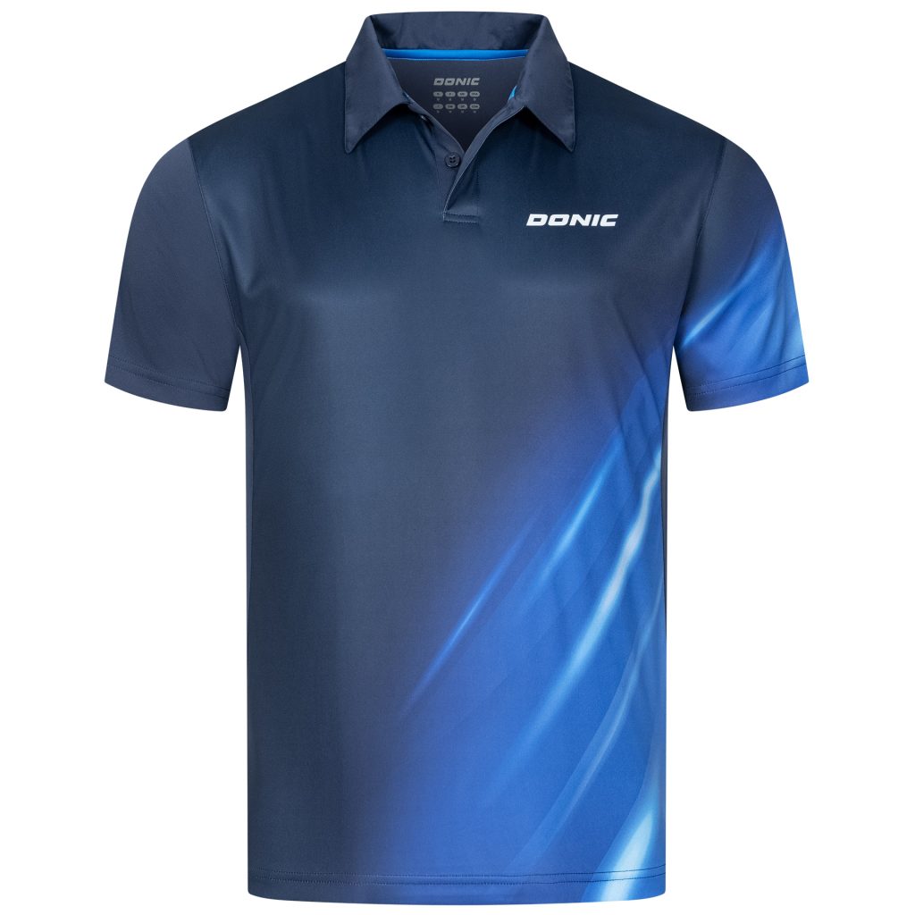 Donic Polo Shirt Flame Navy - Jarvis Sports | Table Tennis